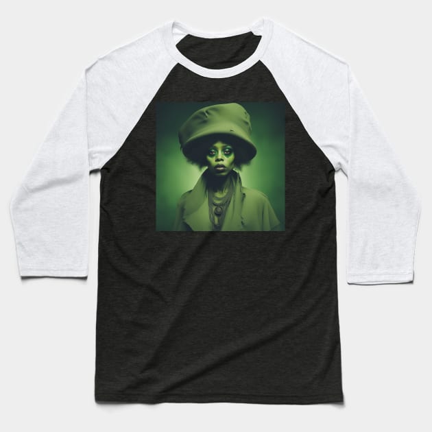 Erykah Badu Like Zombie Baseball T-Shirt by nikkimilles_